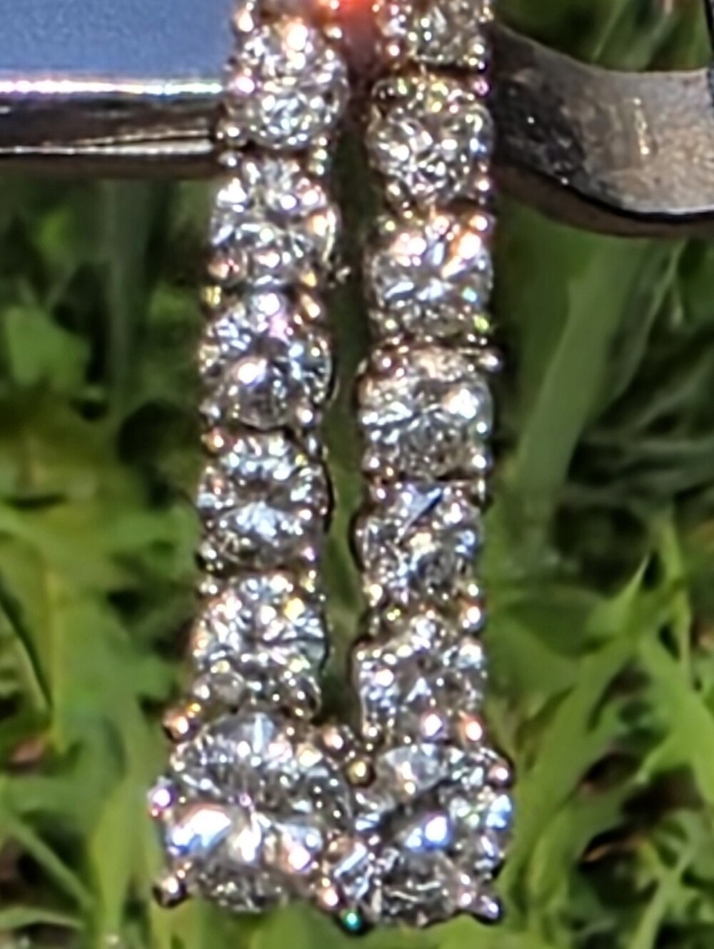 3.08 Carat Total Weight Natural Diamond Earrings